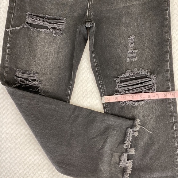 Free People We The Free Obsidian Distressed Tapered Baggy Boyfriend Jeans - Picture 8 of 17